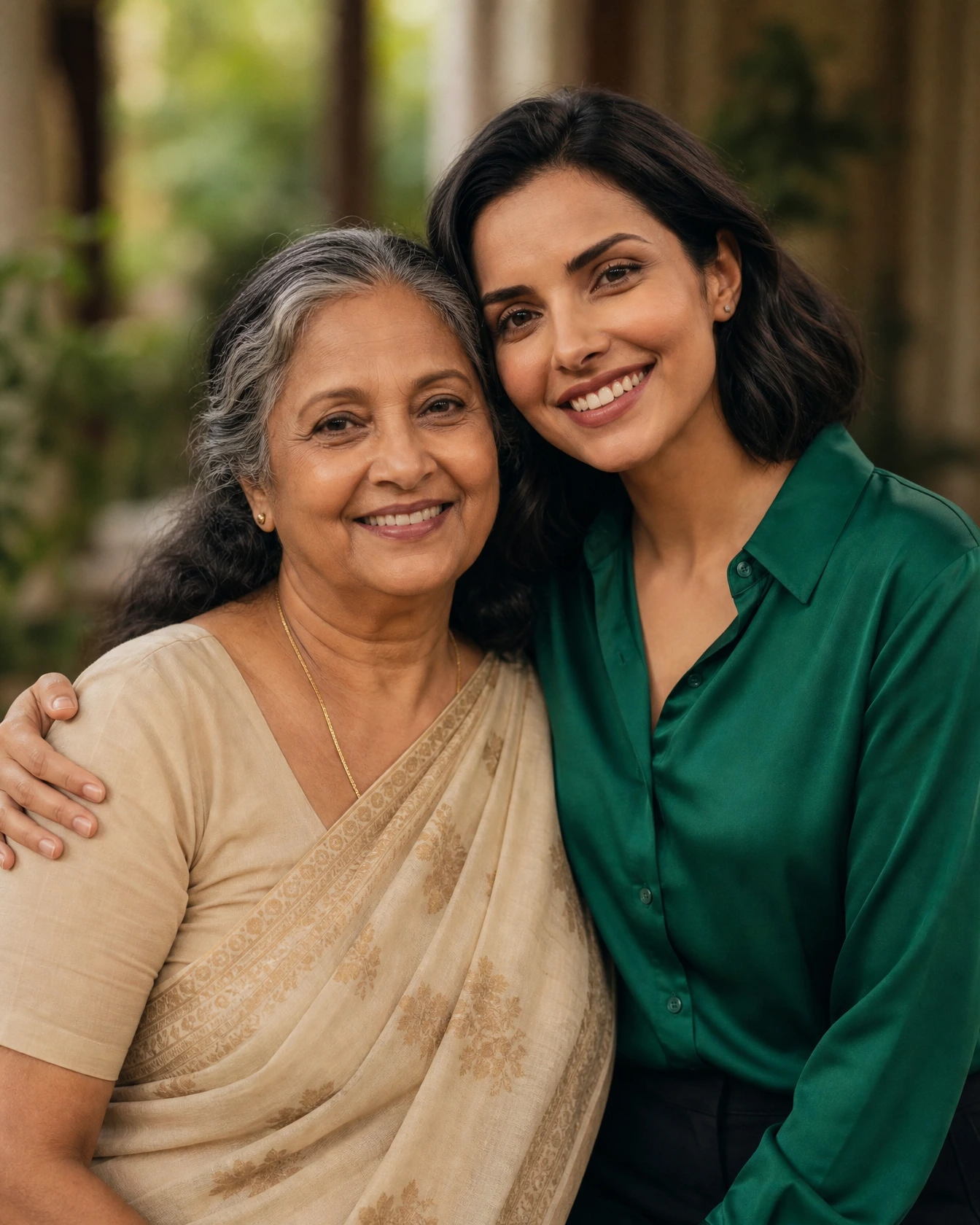 An amma standing beside Sihini